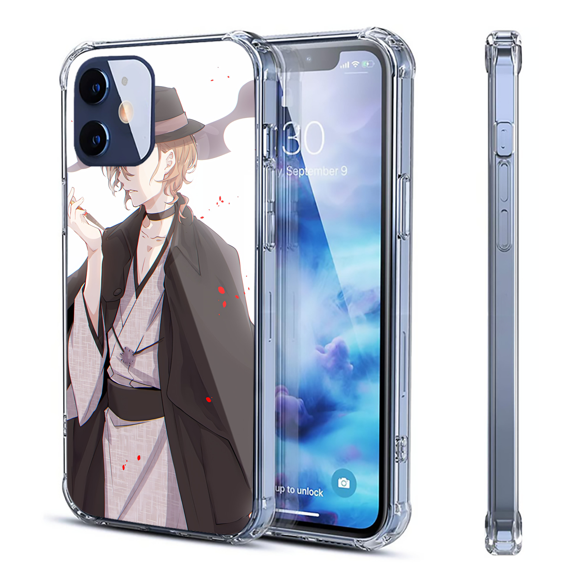 （画像用） 文豪ストレイドッグス Bungo Stray Dogs 【iPhone 12シリーズ対応】透明スマホケース（クリアソフトケース）